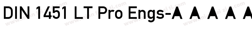 DIN 1451 LT Pro Engs字体转换